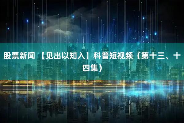 股票新闻 【见出以知入】科普短视频（第十三、十四集）